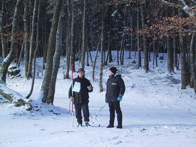 Doc Schubert and Ruppert discussing matters of archaeological and/or geodetic importance.