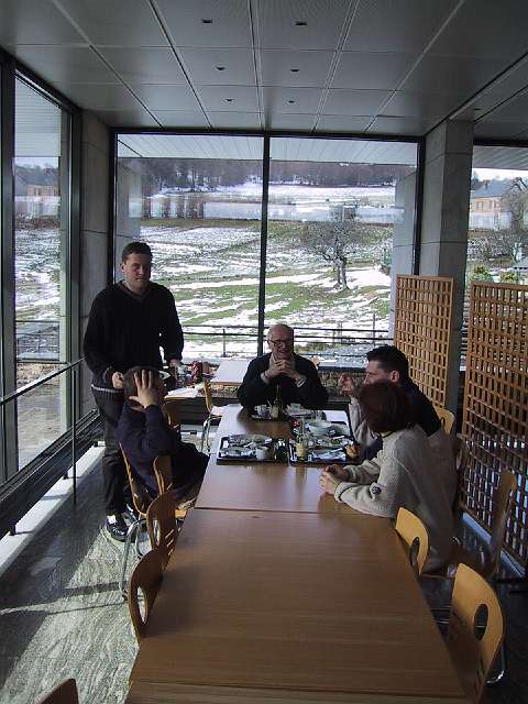 The germans often being the last ones to get up.