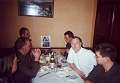 A four man group of archaologists from Leipzig joined us, just feasting over the cheese plate (© Ingrid G.).