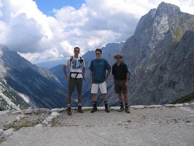 Same setting, one year before, during an exploration tour to the Knorrhütte.