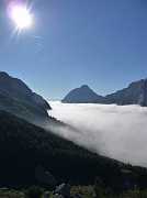 The clouds were slowly moving back into the Leutasch Valley.