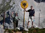 Tassilo and Gunter reentering Germany at the Gatterl.