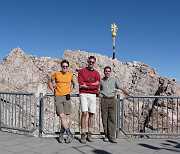 Us three before the Zugspitz [photoshoped].