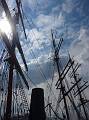 Masts of russian sail-ship, the Sedov.